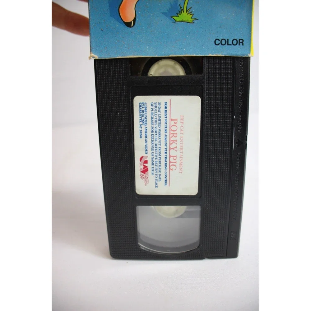 Porky Pig Kid Video Presents VHS Tape 4 Fully Animated Color Cartoons Vintage
